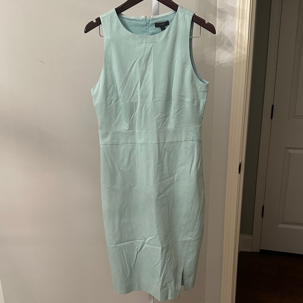Jcrew Sleeveless Mint Green Dress